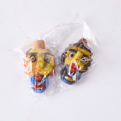 A Pair of Phoenician Glass Beads