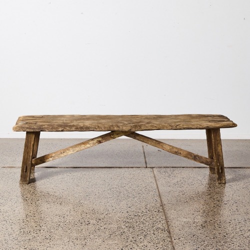 A Charming Rustic Timber Bench