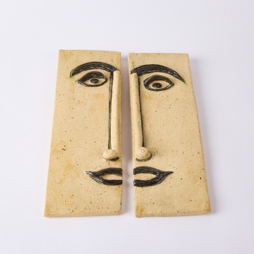 Micasso A Pair Of Picasso Ceramic Wall Tiles