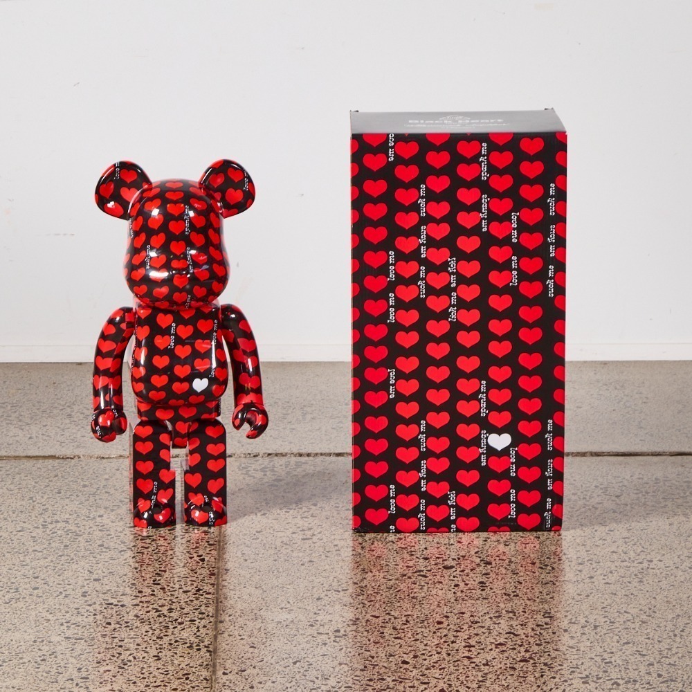 Be@rbrick 1000% Black Heart Medicom Toy | Be@rbrick Amplifier Gold