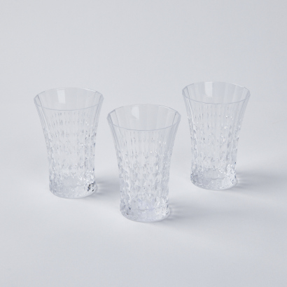 A Trio Of Diamond Cut Glasses