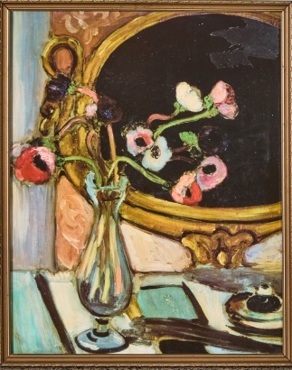 A Henri Matisse Anemones and Mirror Reproduction Print, Auckland Art Gallery