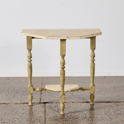 A Bordeaux D Shaped Console Table