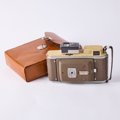 A Collectable Polaroid Model 80 Land Camera with Case