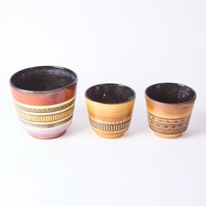 A Trio Of West German Planters