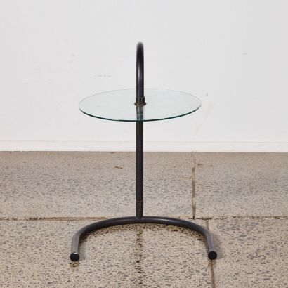 A Glass Topped Cigarette Table A/F