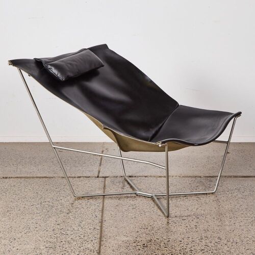 A Semana Leather Armchair by David Weeks for Habitat