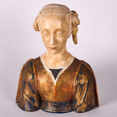 A Replica Bust Of Saint Constance Known As "The Beautiful Florentine”