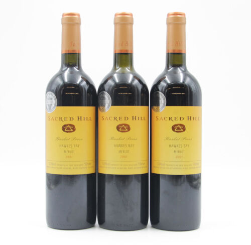 (3) 2001 Sacred Hill Basket Press Merlot, Hawke's Bay