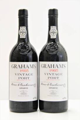 (2) 1985 Grahams Vintage Port, Oporto