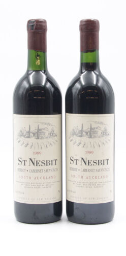 (2) 1989 St Nesbit Cabernet Merlot Petit Verdot, Auckland