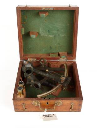 A Vintage WWI Sextant by 'J Sewill', Castle Street, Liverpool
