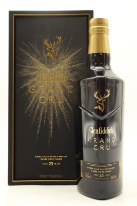 (1) Glenfiddich Grand Cru Cuvee Cask Finish 23 Year Old Single Malt Scotch Whisky, 40% ABV (GB)