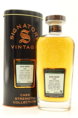 (1) Glen Grant 1992 Signatory Vintage 22 Year Old Cask Strength Single Malt Scotch Whisky, 50.8% ABV