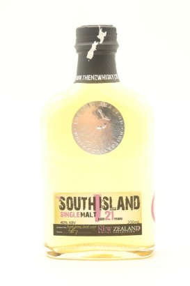 (1) The New Zealand Whisky Collection 'South Island' 21 Year Old Single Malt New Zealand Whisky, 40% ABV, 200ml