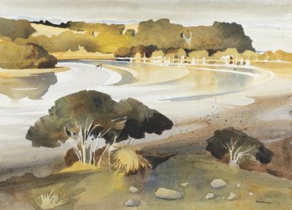 PETER MCINTYRE untitled (Waiwera River, Albany near river mouth)