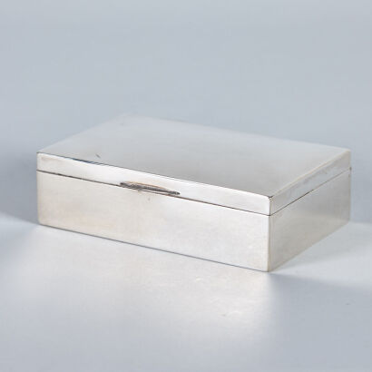 A George V Silver Cigar Box