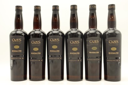 (1) 1956 - 1961 Domaine Cazes Rivesaltes Vertical Collection, Languedoc-Roussillon, 6 Bottles Sold as One Lot