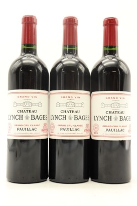 (1) 2011 - 2013 Chateau Lynch-Bages Vertical Collection, Pauillac, 3 Bottles Sold as One Lot