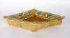 Large Diamond Dish in Honeycomb with Green Stripes, 1990s