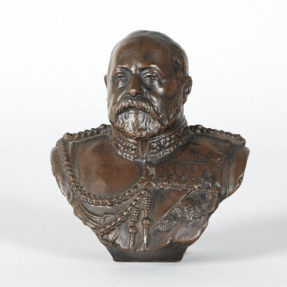 A Small Decorative Bust of King Edward VII