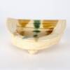 Small Crescent Dish with Green and Yello Stripes, 2006