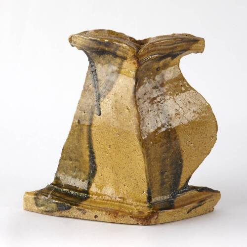 Vase with Gold and Green Stripe, 1980s