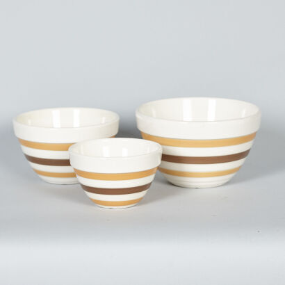 A Trio of Crown Lynn Beehive Bowls