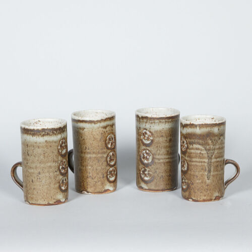 A Set of Four Len Castle Coffee Mugs