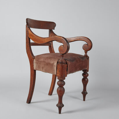 A Regency Mahogany Carver Chair 