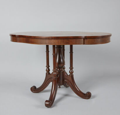 A Victorian Walnut Breakfast Table 