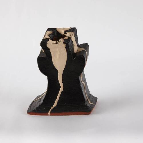 Black Vase with Cream Stripe, 2006