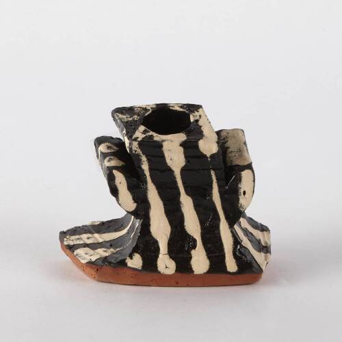 Tiny Vase with Black and White Stripes, 2006