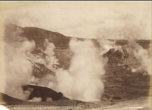 BURTON BROS Rotomahana Crater - After Eruption. June 10-86