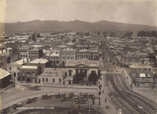 FRANK COXHEAD Christchurch from Cathedral N.Z.