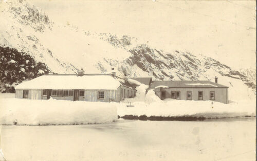 ARTIST UNKNOWN / JOHN WATT BEATTIE New Zealand - The Hermitage Inn, Mt Cook / In Denison Gorge, near Launceston