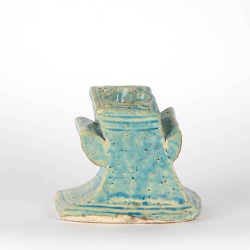 Small Winged Turquoise Vase, 1990s