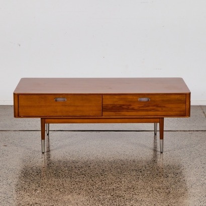 A MCM Two Drawer Wooden Coffee Table