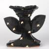 Winged Black Vase with Cream Crosses, 2004