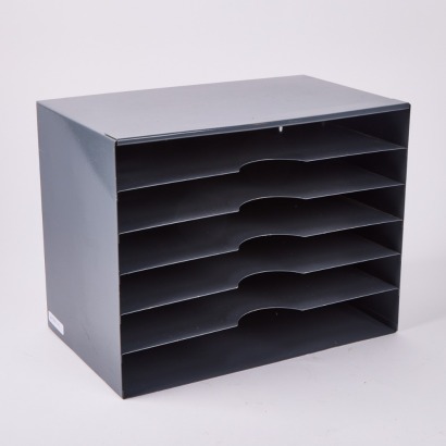 An Industrial Metal Desktop Filing Tray