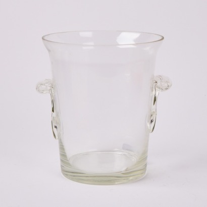 A Vintage Glass Champagne Bucket