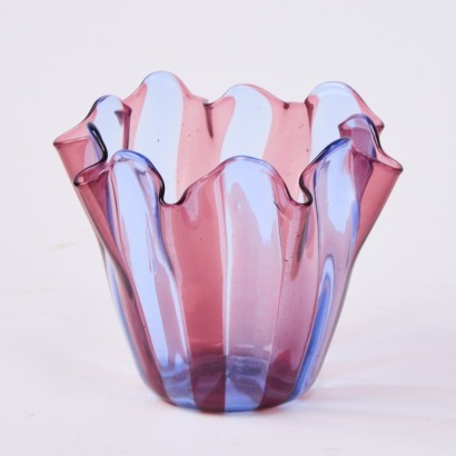 A Vintage Murano Fazzoletto Handkerchief Vase