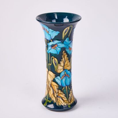 A Moorcroft Blue Rhapsody Vase Designed by Philip Gibson