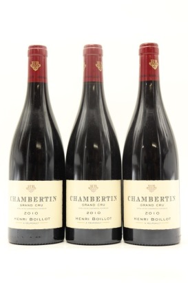 (3) 2010 Domaine Henri Boillot Chambertin Grand Cru, Cote de Nuits