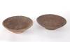 Pair of Locally-Sourced Clay Plates, Early-1980s