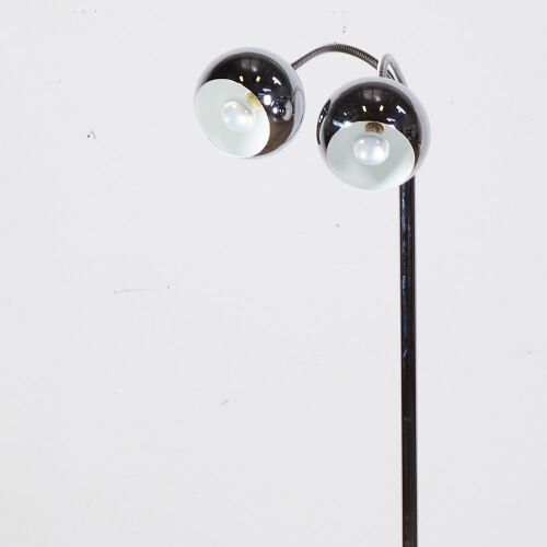 A Retro Chrome Eyeball Floor Lamp