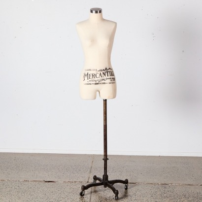 A Vintage Royal Form Cast Iron Stand with Dressmakers Mannequin