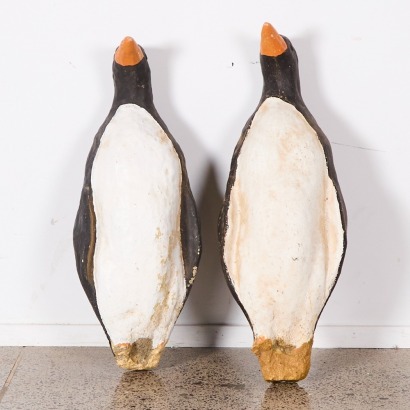 A Pair Of English Concrete Penguins