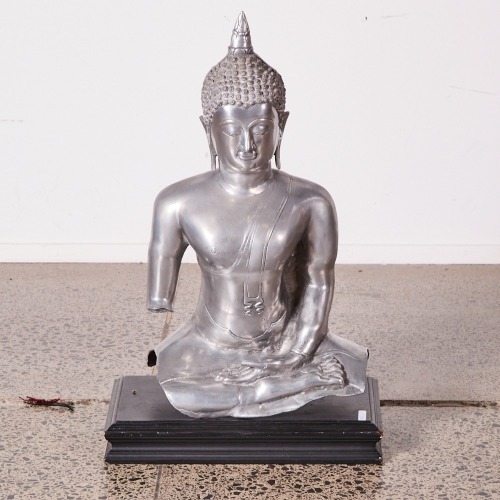 A Large Metal Buddha