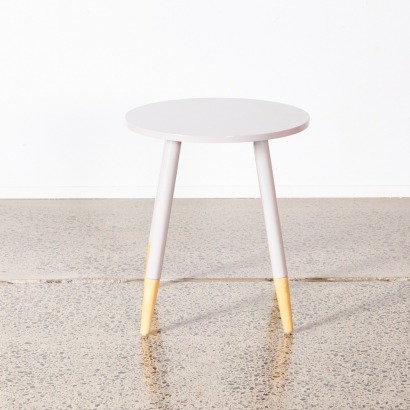 An Mid-Century Side Table In Light Grey